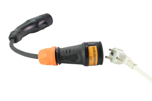 Type 2 to Schuko adapter for powering all electric equipment